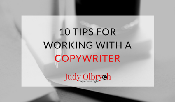 Working with a Copywriter