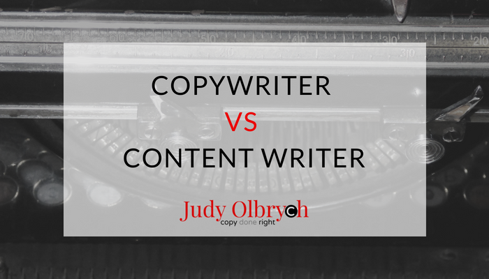 copywriter vs content writer